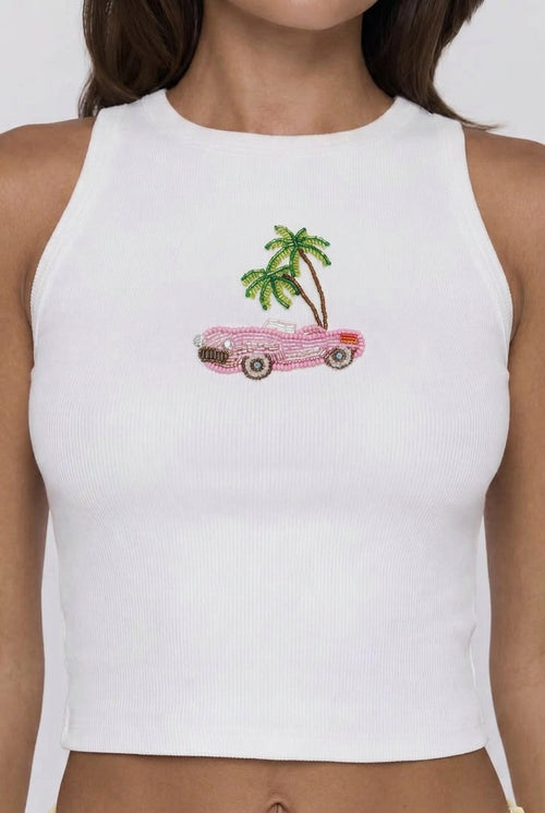 Palma Car Beaded Tanktop