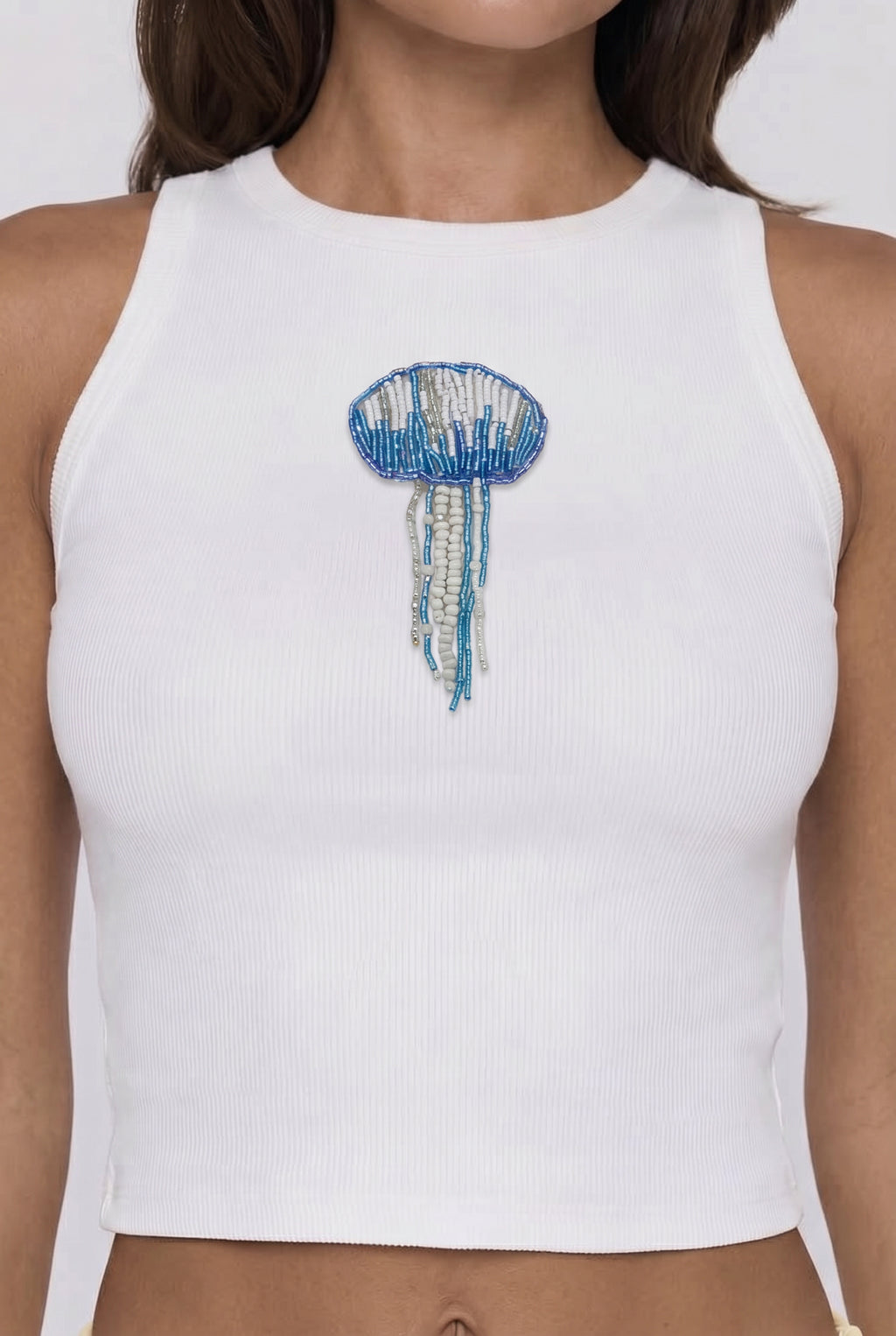 Tingly Jellyfish Beaded Tanktop